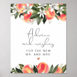 Poster Sinal de Pêssego e Desejo SAVANNAH