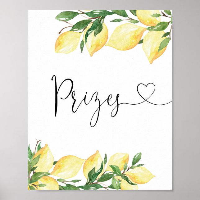 Poster Sinal de Prêmios Elegante de Chá de panela de Aqua (Frente)