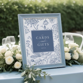 Poster Sinal de presentes de cartões de casamento Elegant