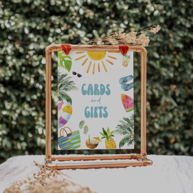 Poster Sinal de presentes de piscina (Criador carregado)