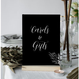 Poster Sinal de presentes de placas brancas e pretas ROE