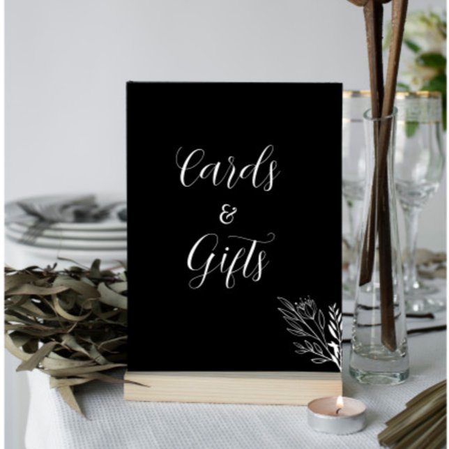 Poster Sinal de presentes de placas brancas e pretas ROE (Criador carregado)