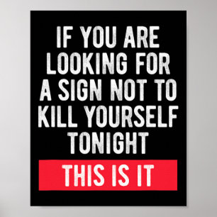 Poster Sinal de prevenção suicida para sensibilização sui