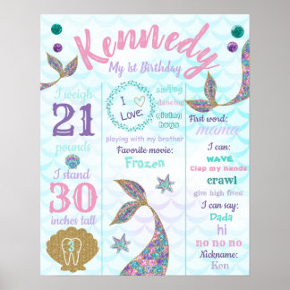 Poster Sinal de primeiro aniversario de Sereia, Sinal de 