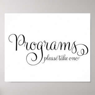 Póster Sinal de Programa de Casamento