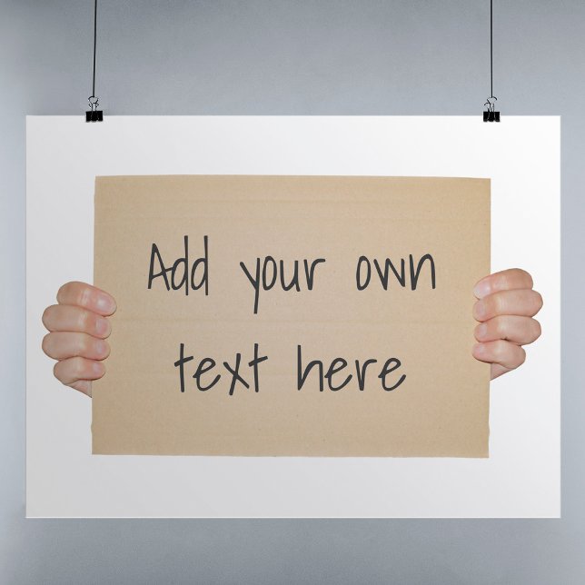 Poster Sinal de protesto de placa Modelo (Criador carregado)