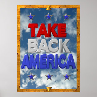 Póster Sinal de protesto do Occupy America