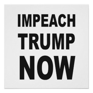 Póster Sinal de protesto IMPEACH TRUMP AGORA