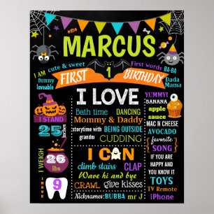 Poster Sinal de quadro de referência de aniversário do Ha
