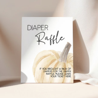 Poster Sinal de Raffle da Fralda de Bompkin