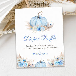 Poster Sinal de Raffle na Fralda de abóbora