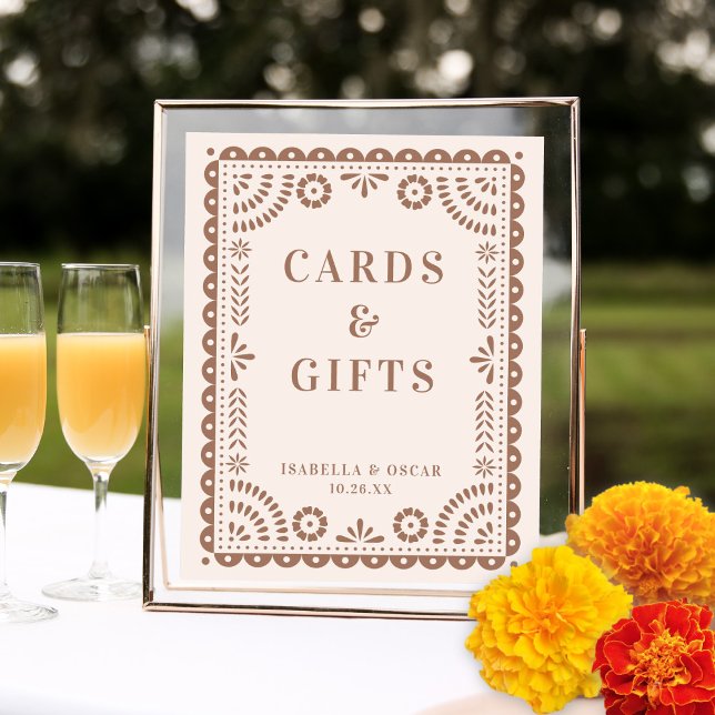 Poster Sinal de Recepção de Casamento Chic Neutral Papel  (Criador carregado)