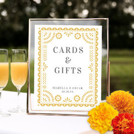 Poster Sinal de Recepção de Casamento Chic Neutral Papel