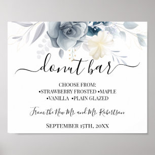 Poster Sinal de Recepção de Casamento com Mesa de Doces d