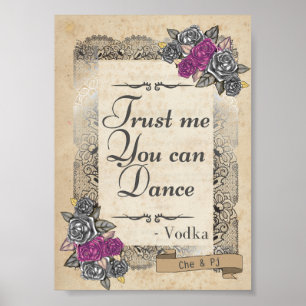 Poster Sinal de Recepção de casamento Russo