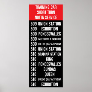 Póster Sinal de Roll TTC de Réplica TTC de 509 HARBOURFRO