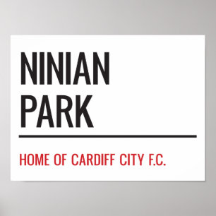 Poster Sinal de Rua Ninian Park
