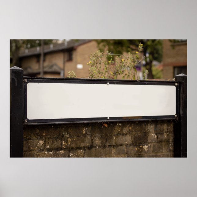 Poster Sinal de rua para nomes personalizados (Frente)