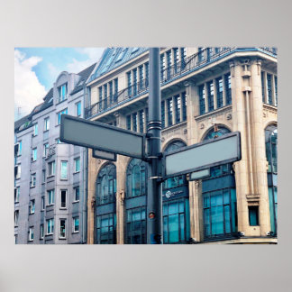 Poster Sinal de rua para nomes personalizados