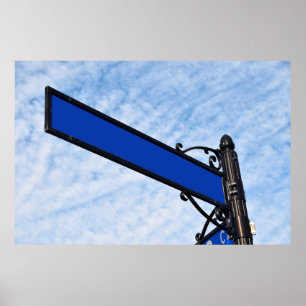 Poster Sinal de rua para nomes personalizados