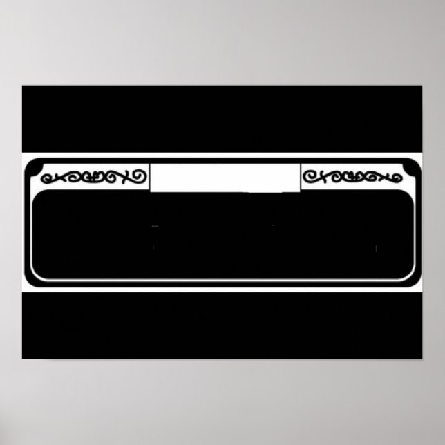 Póster Sinal de Rua vazio, Templet French Quarter (Frente)