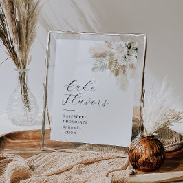 Poster Sinal de sabores de bolos e de verde