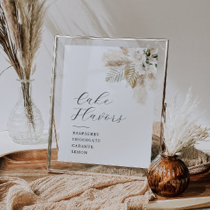 Poster Sinal de sabores de bolos e de verde