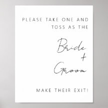 Sinal de Saída de Confetti Minimalista