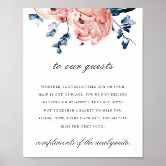 Poster Sinal de sanita Peony