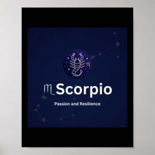 Poster Sinal de Scorpio Zodiac