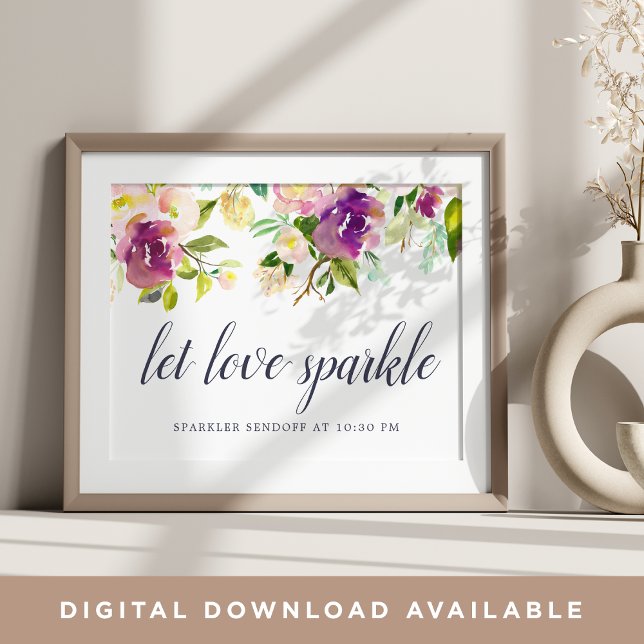 Póster Sinal de Sendoff do Vibrant Bloom Sparker (Criador carregado)