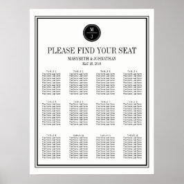Poster Sinal de Sessão de Casamento Simples e Elegante