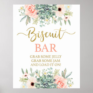 Poster Sinal de suculência do Bar biscoito