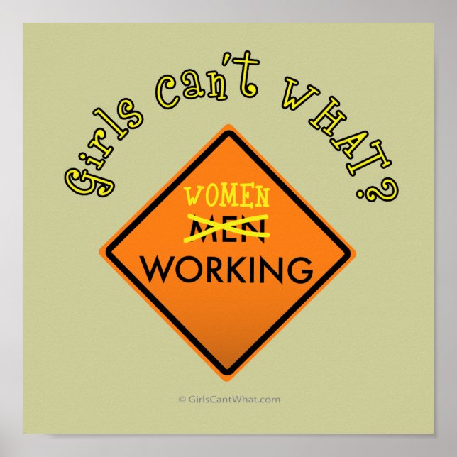 Poster Sinal de Trabalho das Mulheres (Frente)