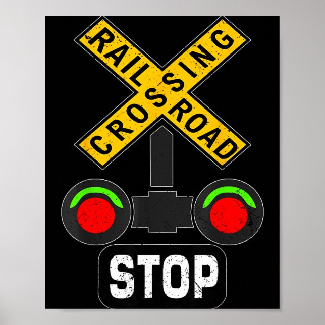 Poster Sinal de Trânsito Divertido Luzes de Cruzamento Fe (Frente)