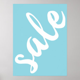 Poster Sinal de Venda Azul, Sinal de Venda do Primavera 1
