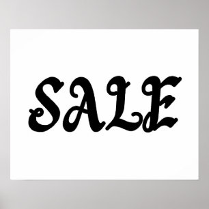 Poster Sinal de Venda, Sinalização de Boutique, Venda no 