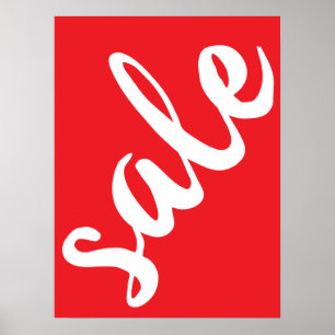Poster Sinal de Venda Vermelha, Sinal de Venda da Estação