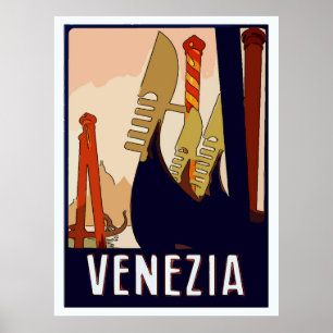 Póster Sinal de Viagem de Veneza