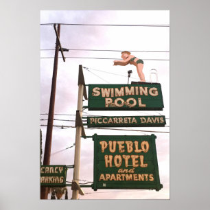 Poster Sinal de Vintage Arizona Tucson