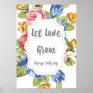Poster Sinal Deixe o Amor Crescer
