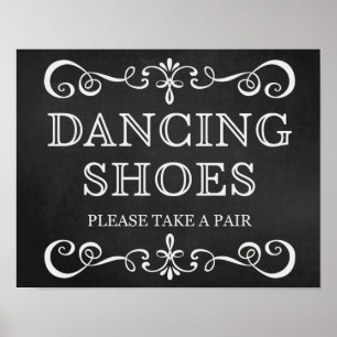 Póster Sinal do casamento - a dança calça o sinal do