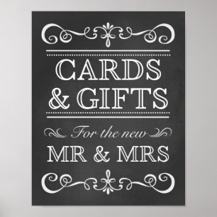 Poster Sinal do casamento - cartões & sinal do quadro do
