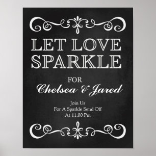 Poster Sinal do casamento - deixe o sinal do quadro da