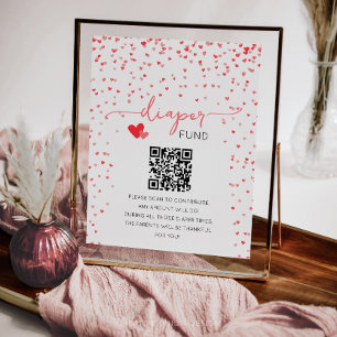 Poster Sinal do Fundo de fralda Sinal de Oferta de Caixa