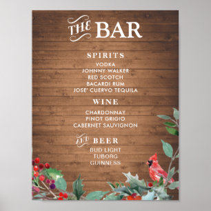 Poster Sinal do menu Bar de música russa   bar Feriado