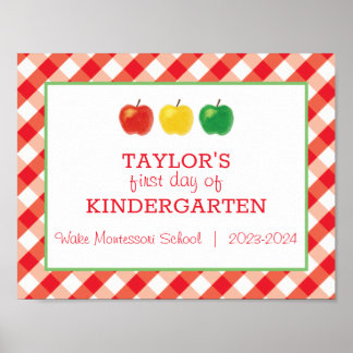 Poster Sinal do Primeiro Dia da Escola