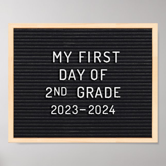 Poster Sinal do primeiro dia do segundo Primeiro dia da e (Frente)