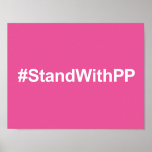 Poster sinal do #StandWithPP