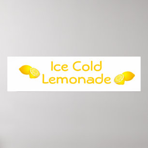 Poster Sinal do suporte de limonada